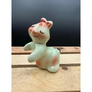Vintage 1950s Van Tellingen Pale Green Bunny Rabbit Hugging Shaker-One